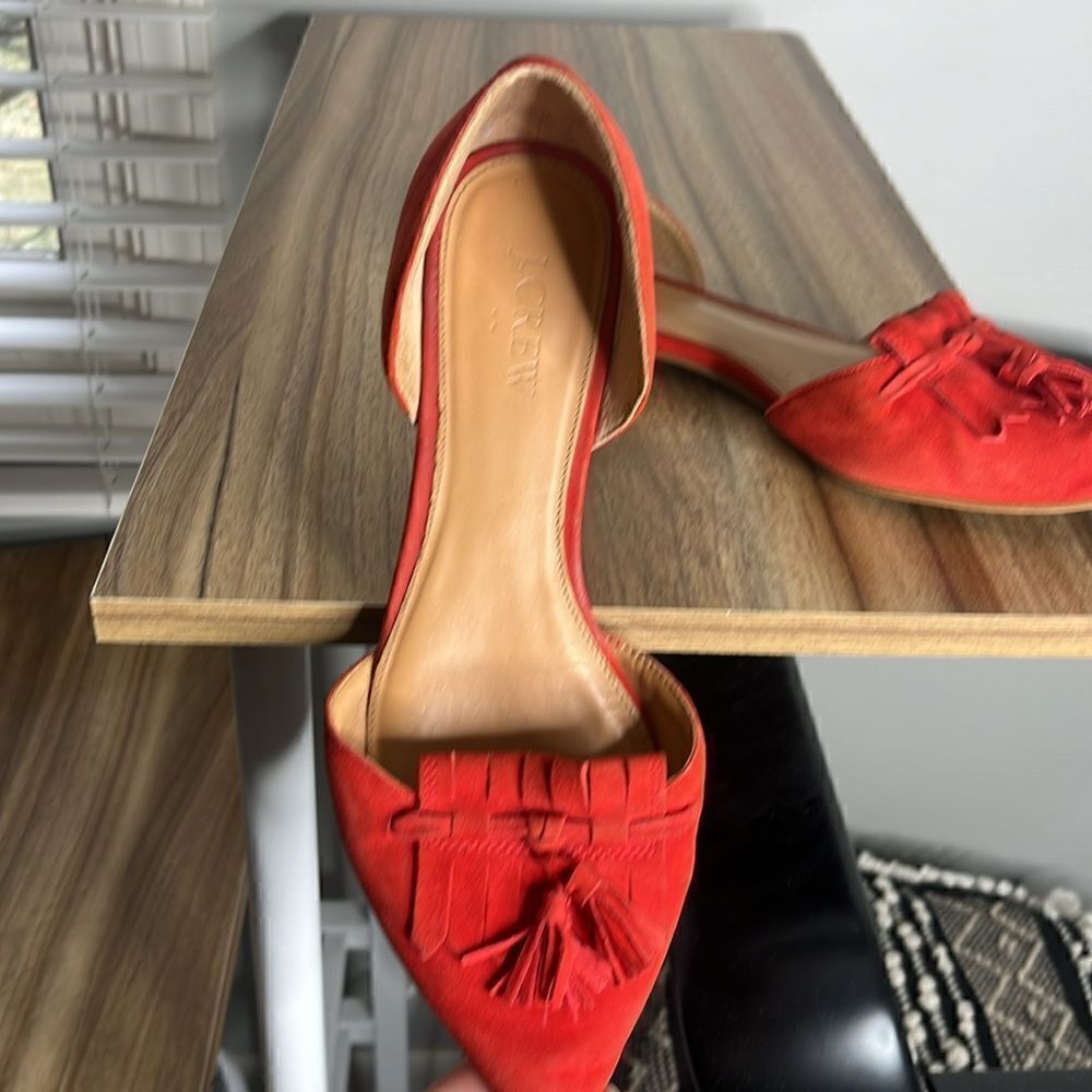 Women’s Orange Jcrew Flats - Picture 2 of 5